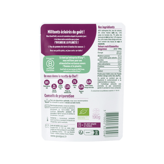 Good Gout Penne aux aubergines