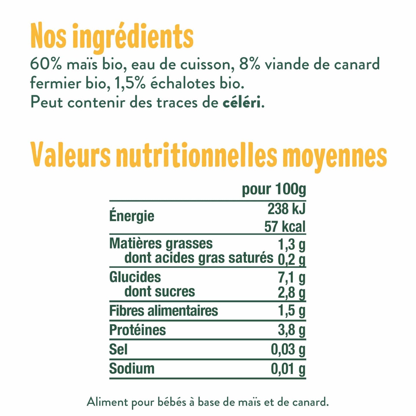 Good Gout Maïs canard fermier