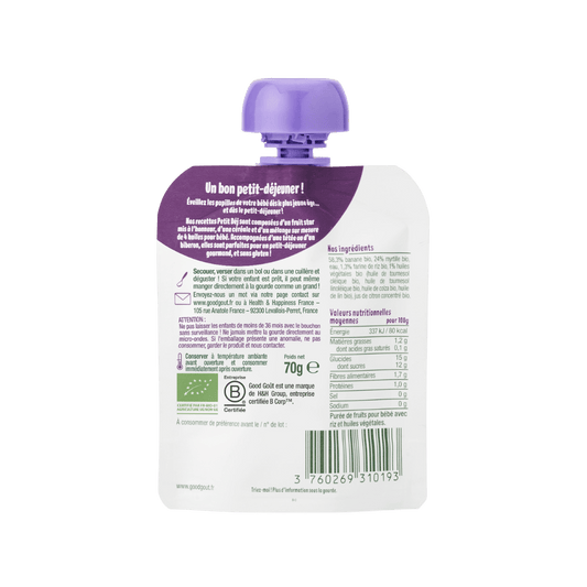 Good Gout Le petit déj myrtille