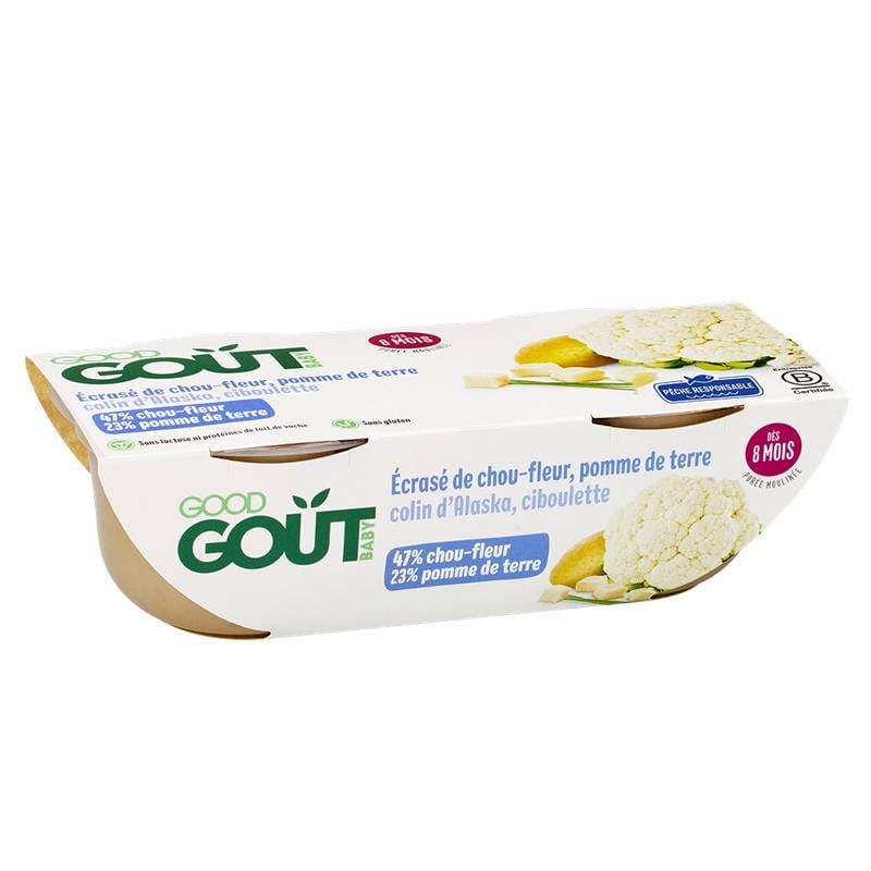 Good Gout Écrasé de chou-fleur pomme de terre colin d'Alaska