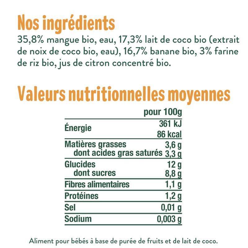 Good Gout Brassé végétal coco mangue banane x4