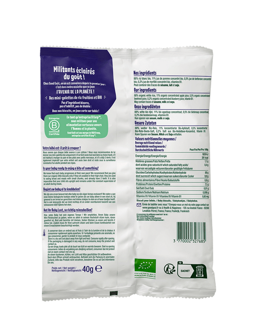 Good Gout Mini-galettes de riz à la myrtille