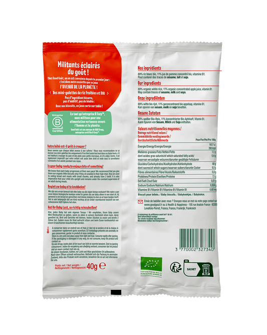 Good Gout Mini-galettes de riz à la pomme