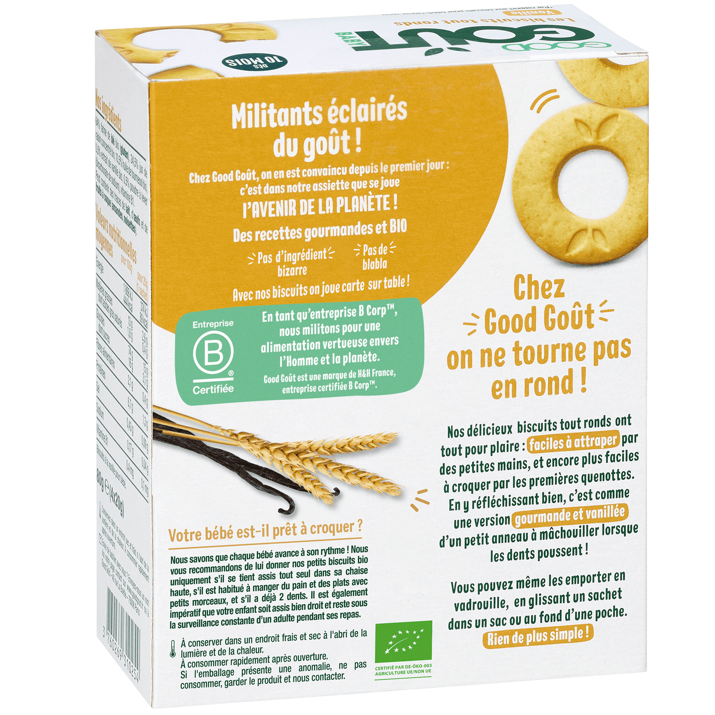 Good Gout Les Biscuits tout ronds vanille