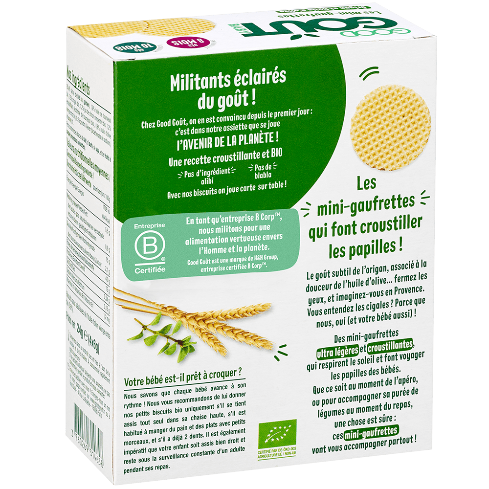 Good Gout Les mini-gaufrettes origan