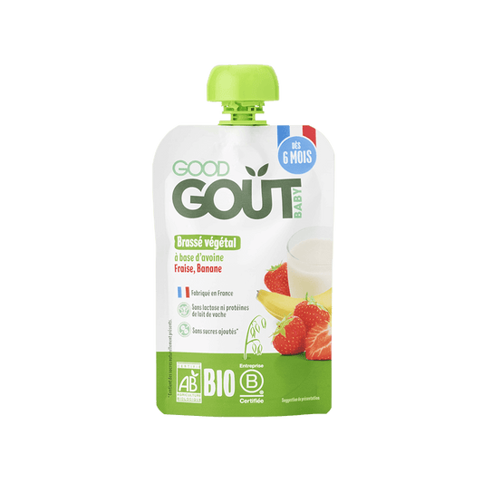 Good Gout Brassé végétal avoine fraise banane 1 x 90gr.