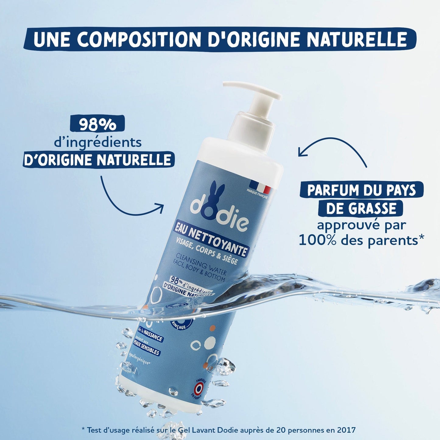 Dodie Eau Nettoyante 3en1