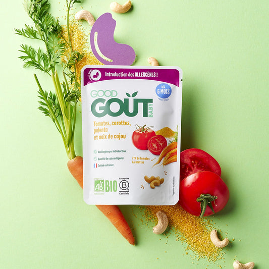 Good Gout Tomates, carottes polenta et noix de cajou