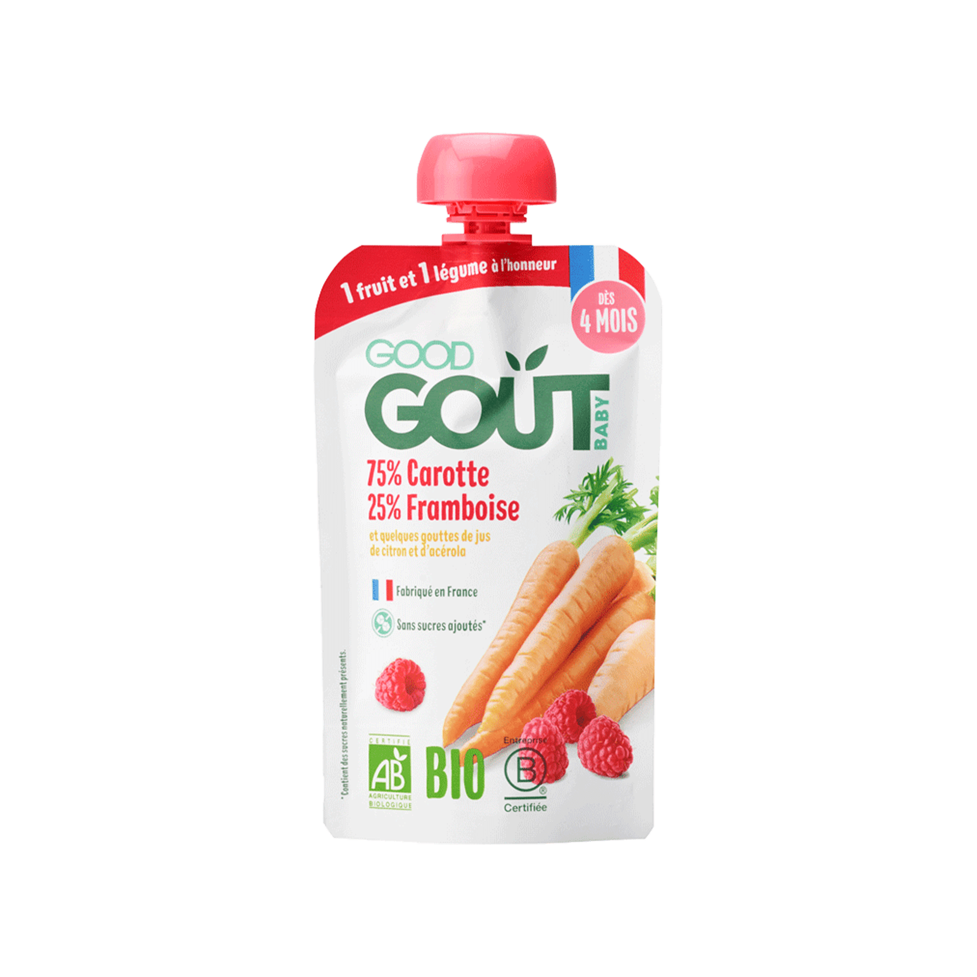Yooji Lot X4 Pancakes Petit Pois Carotte Bio - Repas Bébé Dès 8 Mois - 12 Repas Surgelés