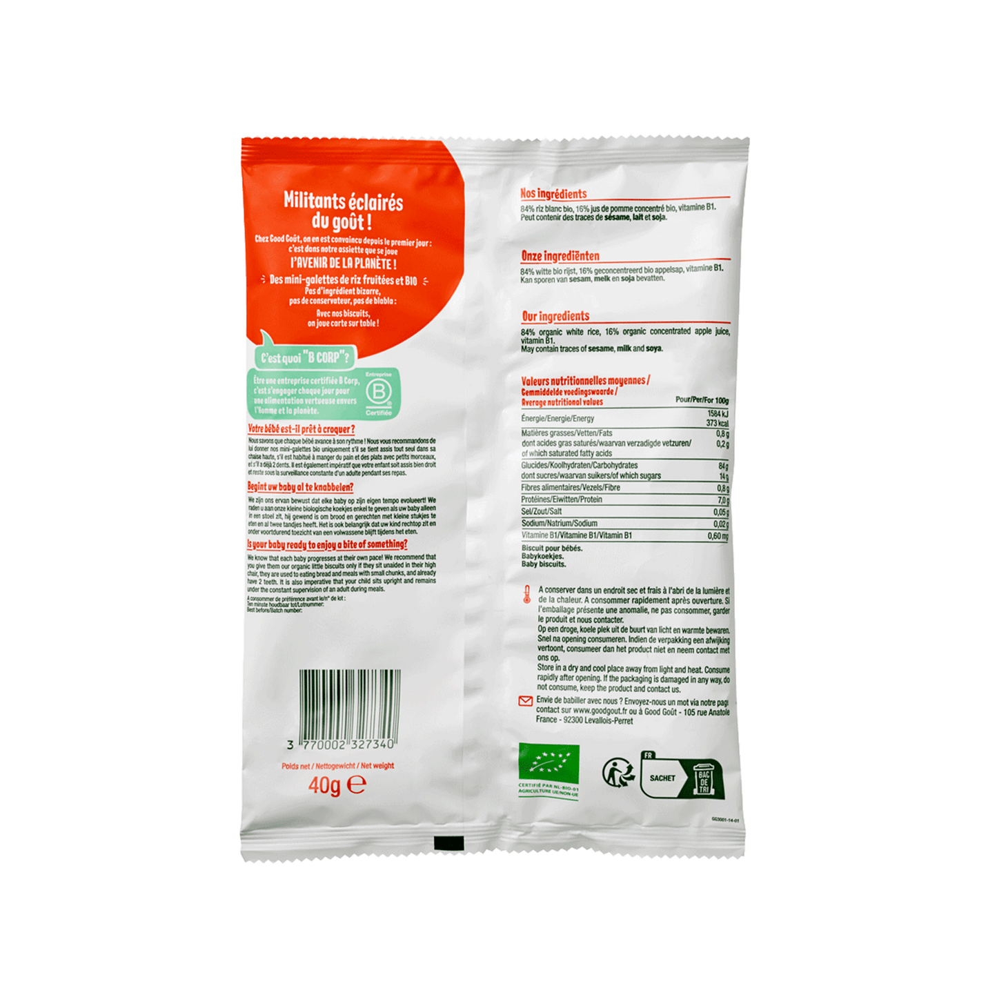 Good Gout Mon Pack Mini-Galettes de Riz