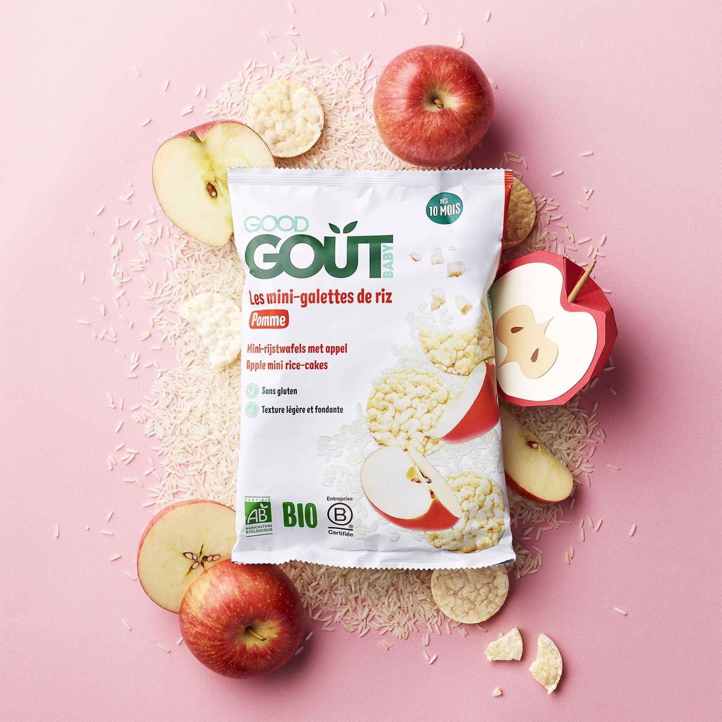 Good Gout Mini-galettes de riz à la pomme