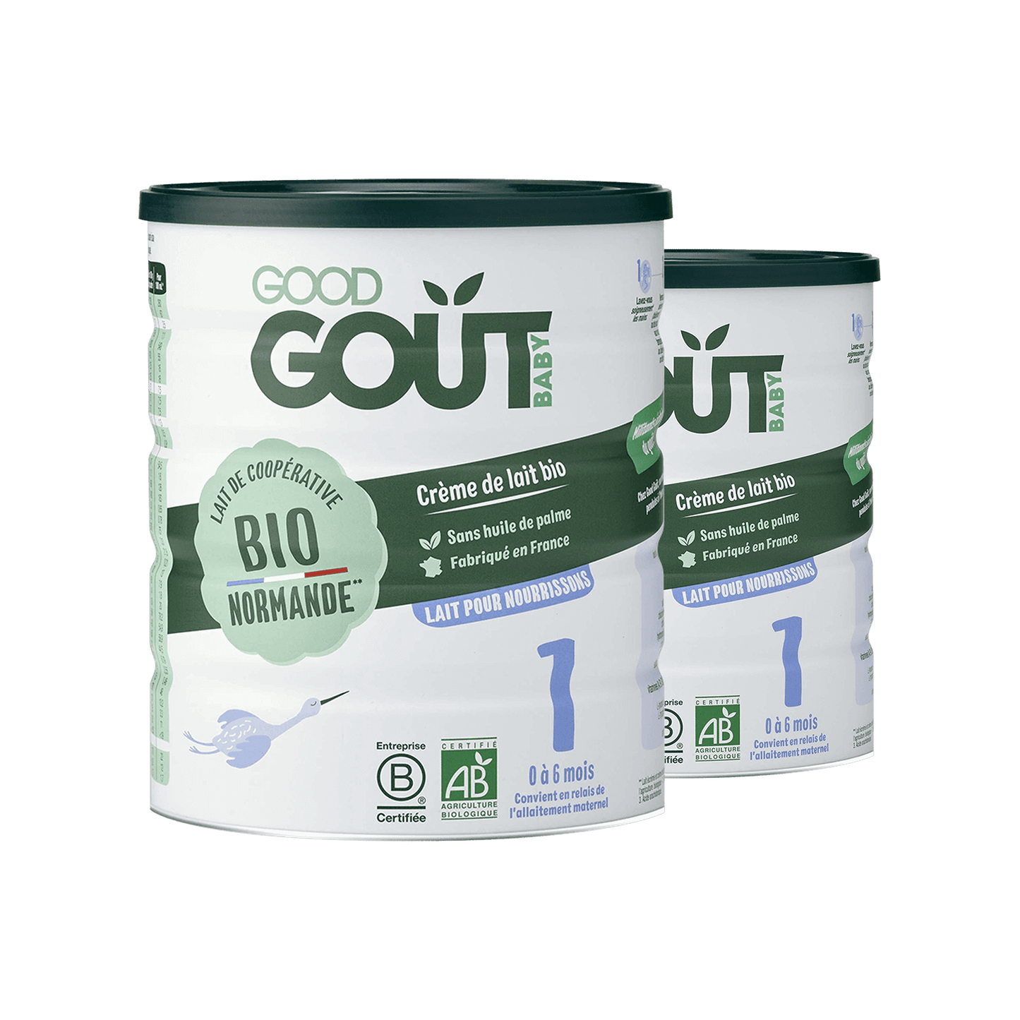 Good Gout Lait pour nourrissons dès la naissance 2 Boîtes