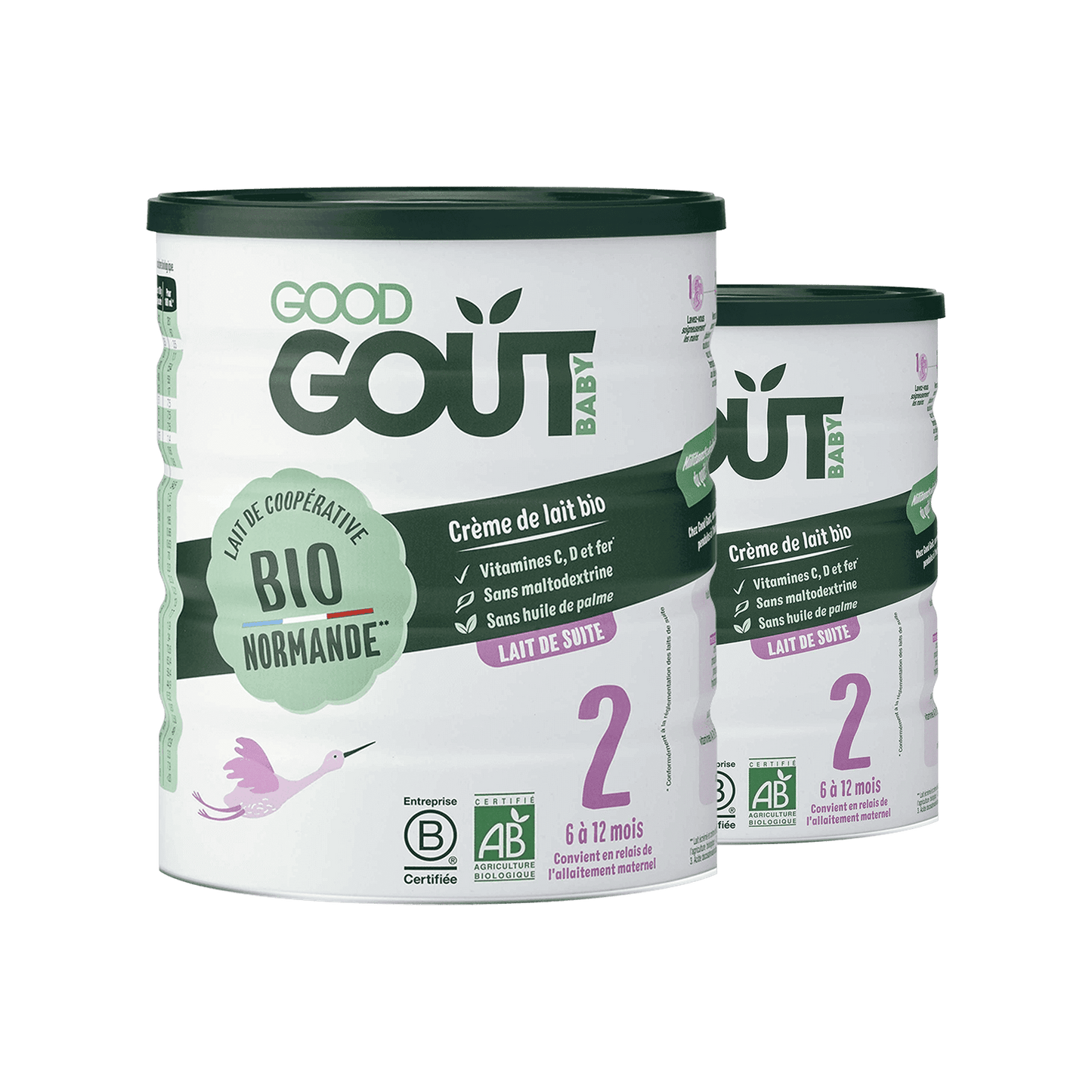 Good Gout Lait de suite Bio dès 6 mois 2 Boîtes