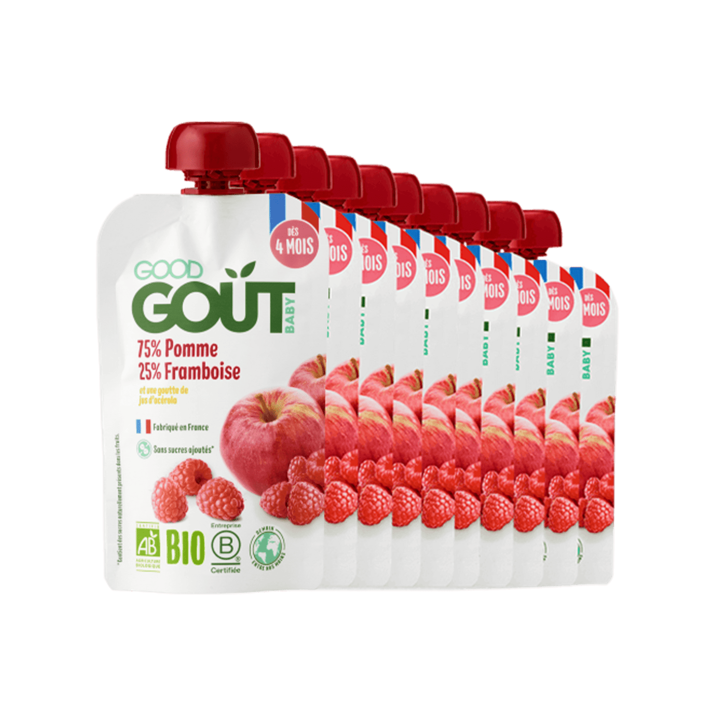 Good Gout Pomme Framboise 10 x 120gr.