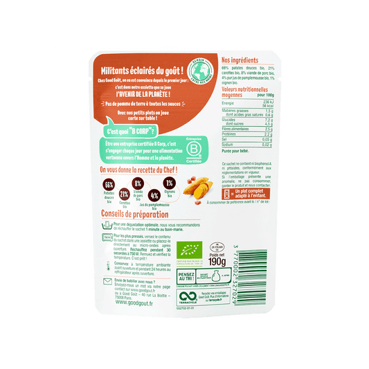 Good Gout Patates douces sauté de porc