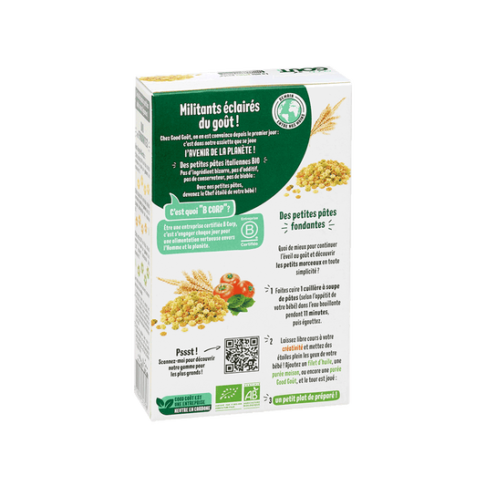 Good Gout Pâtes étoiles tricolores bio aux légumes