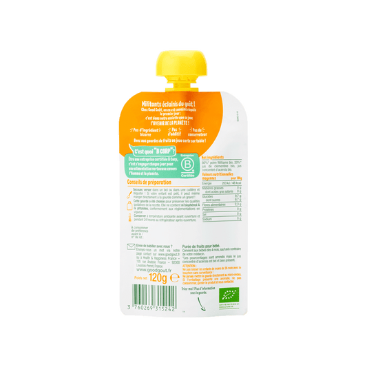 Good Gout Ma semaine gourdes Poire Clémentine