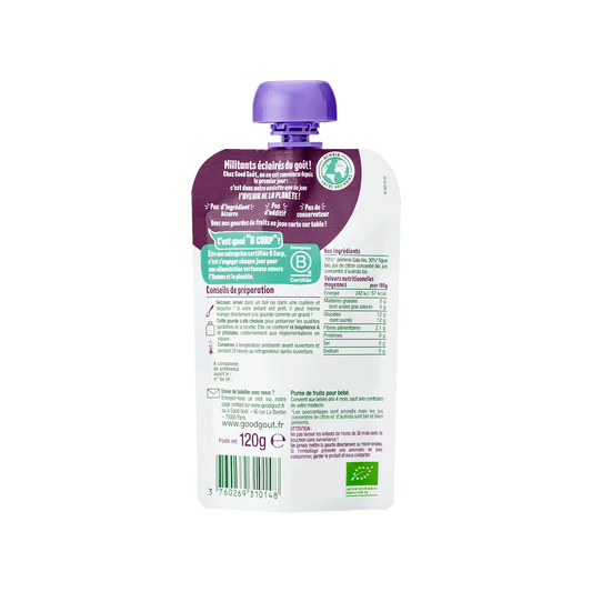 Good Gout Ma semaine gourdes Pomme Figue