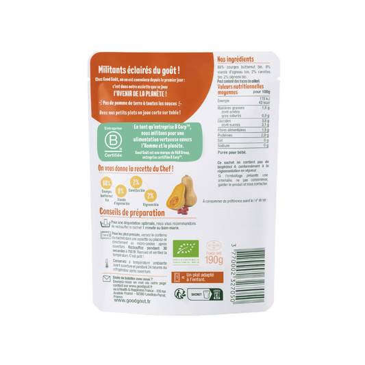 Good Gout Courges butternut sauté d'agneau