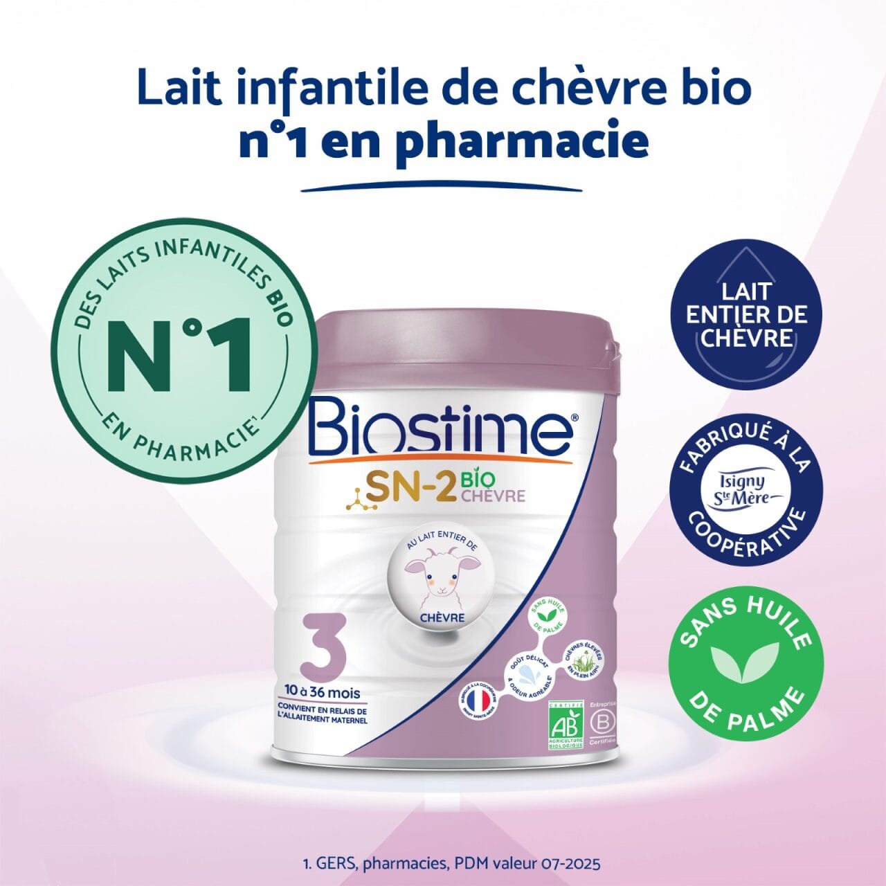 Biostime Biostime Lait de Chèvre 3ème âge