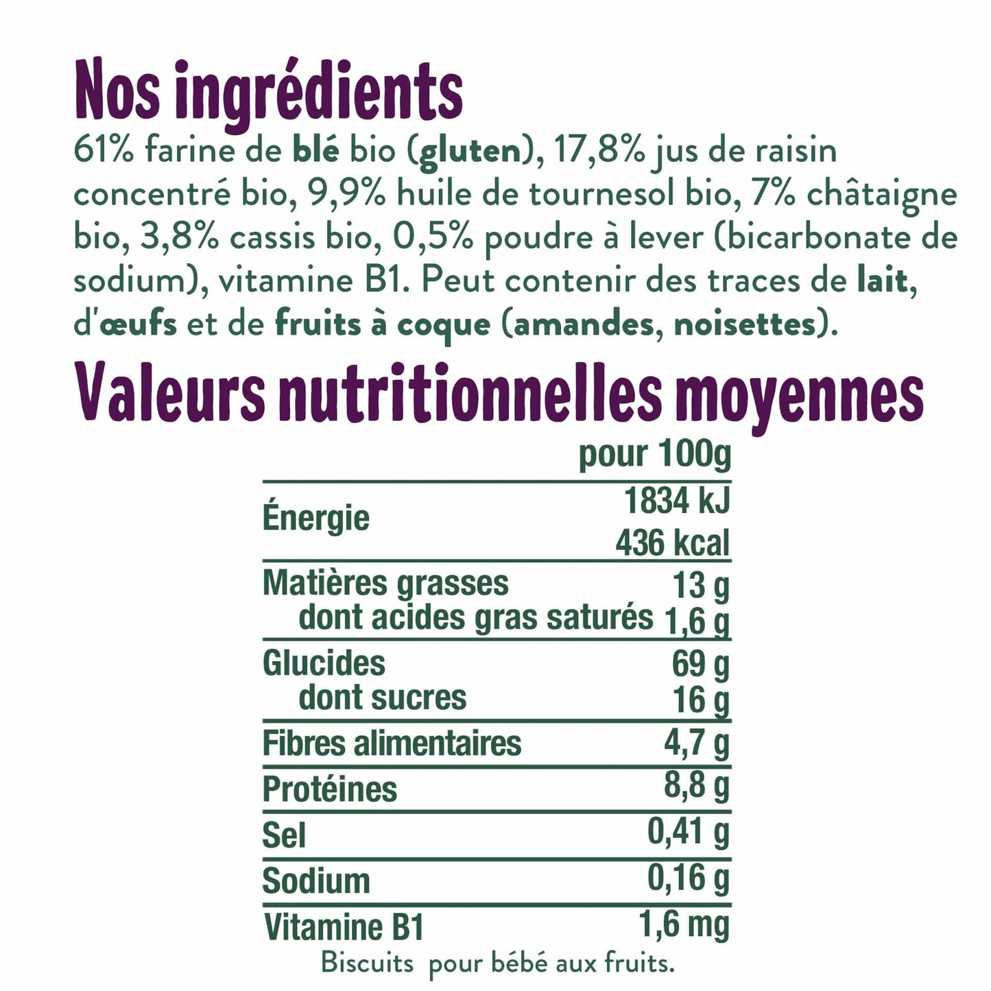Good Gout Les biscuits des bois