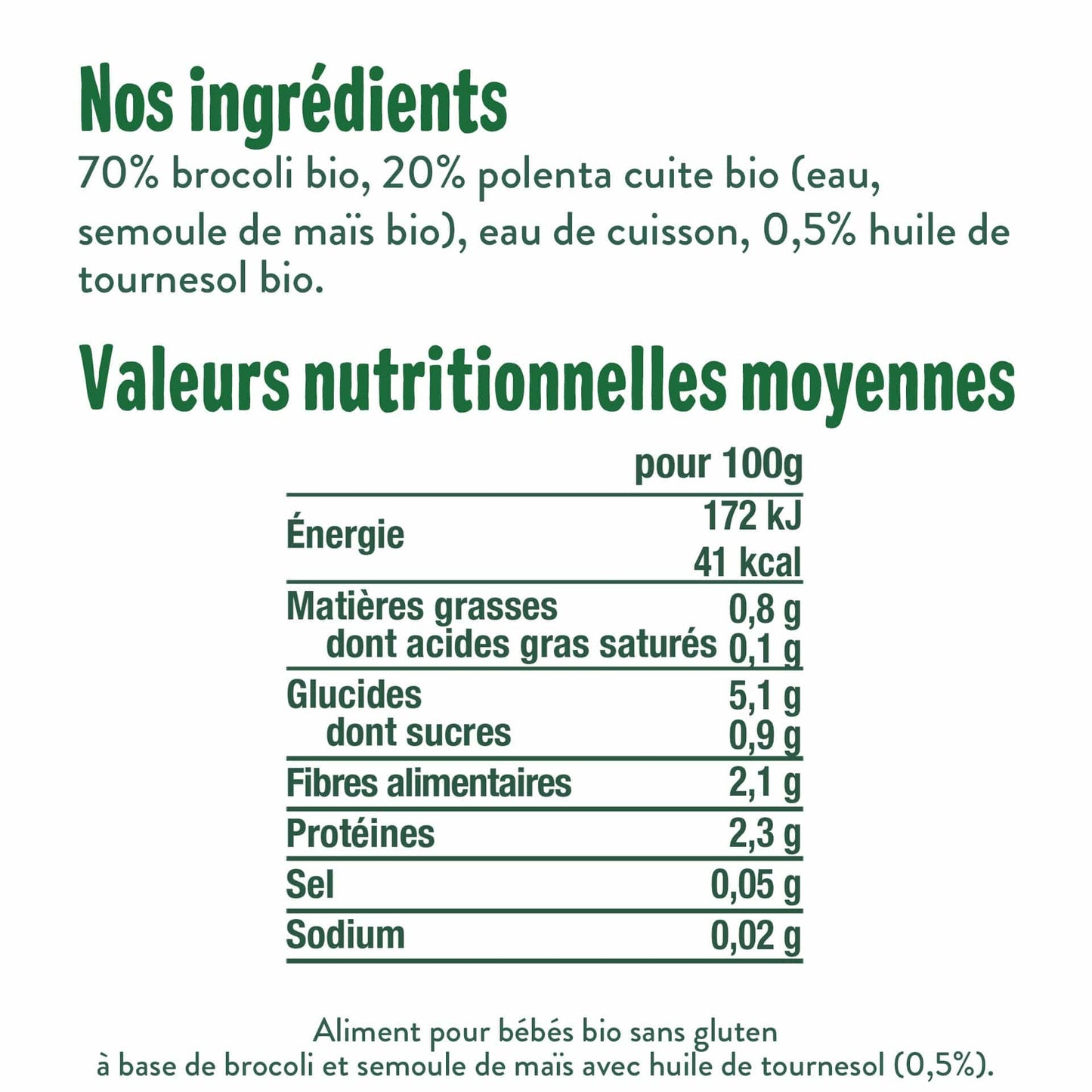 Good Gout Mes premières purées brocoli