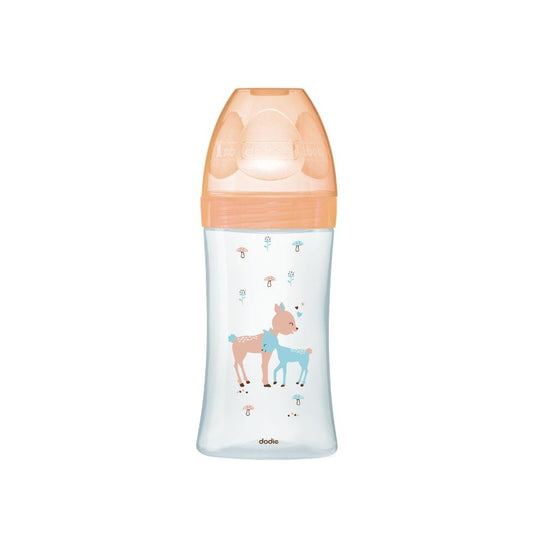 Dodie Biberon VERRE Tétine Plate Anti-Colique 270mL - Débit 2 - Biche