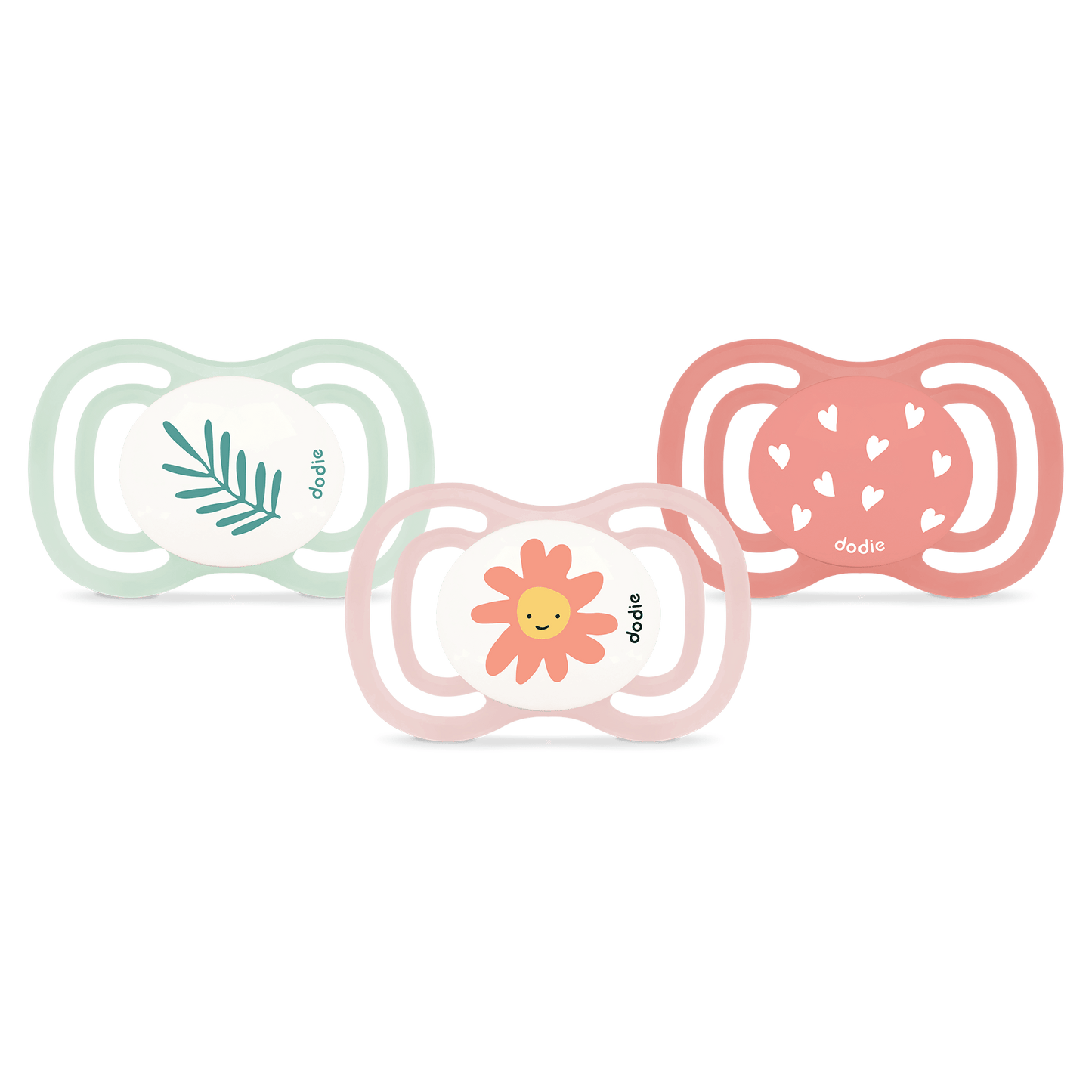 Dodie Lot de 3 sucettes anatomiques EXTRA +6 mois Rose