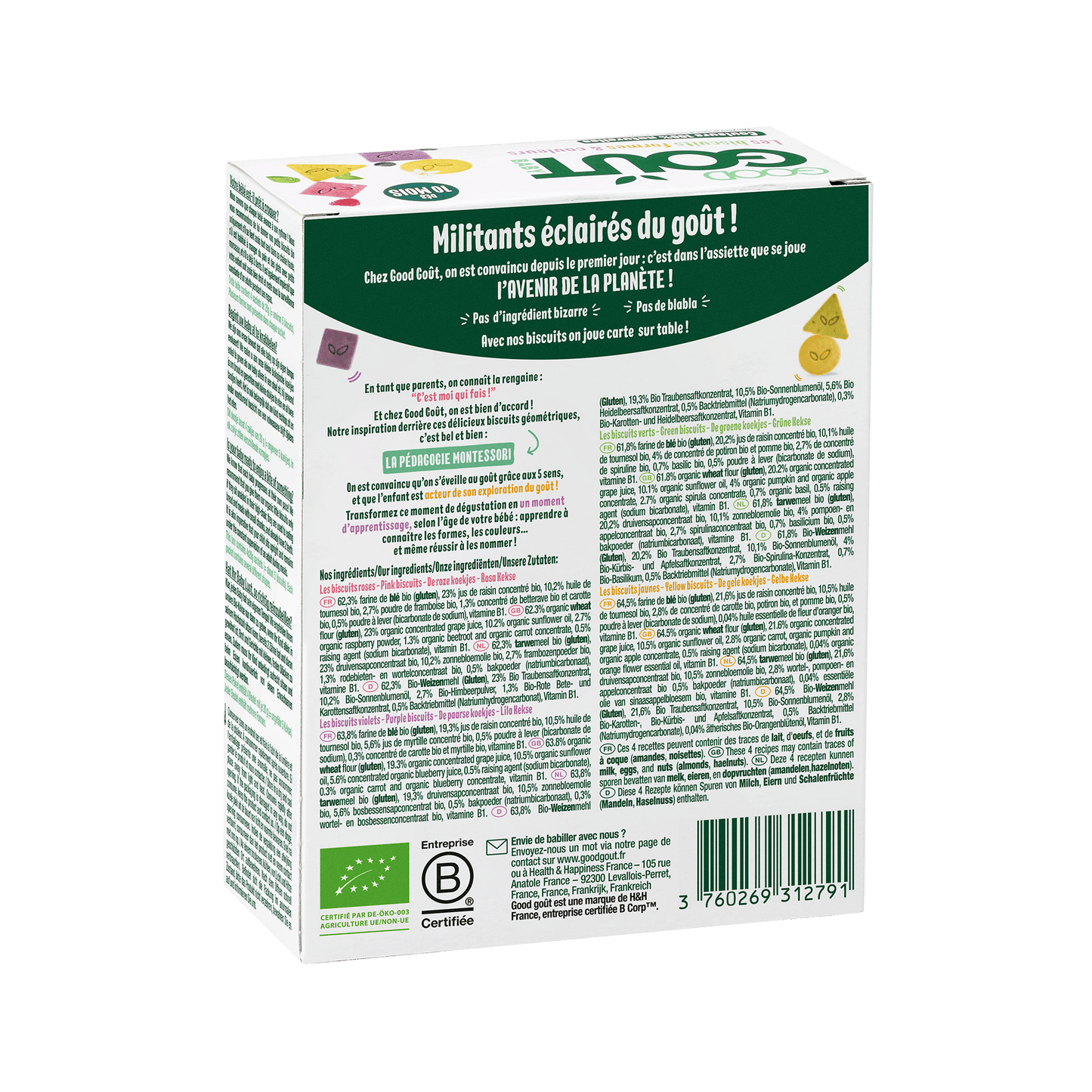 Good Gout Les Biscuits formes et couleurs