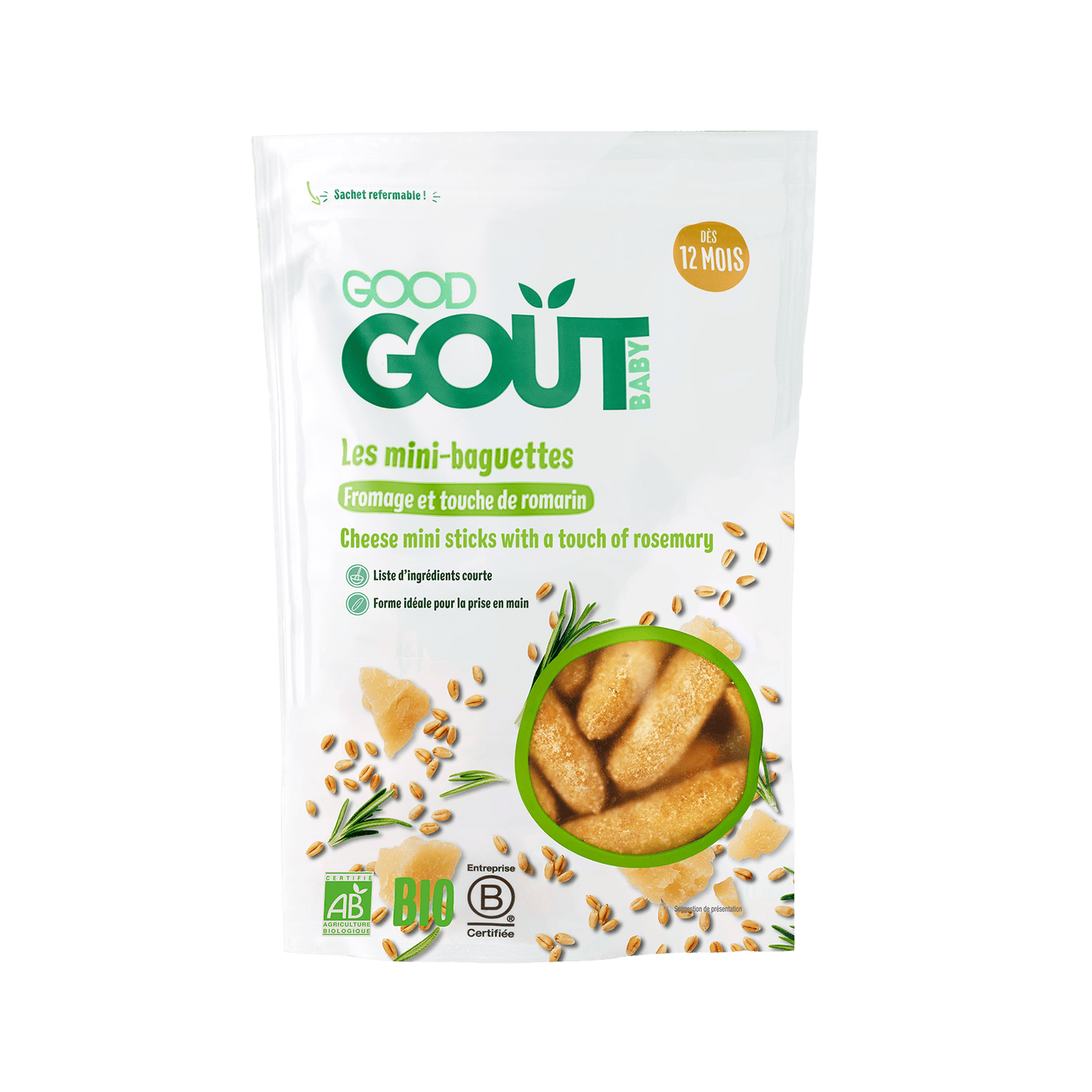 Good Gout Mini-baguettes au fromage et au romarin