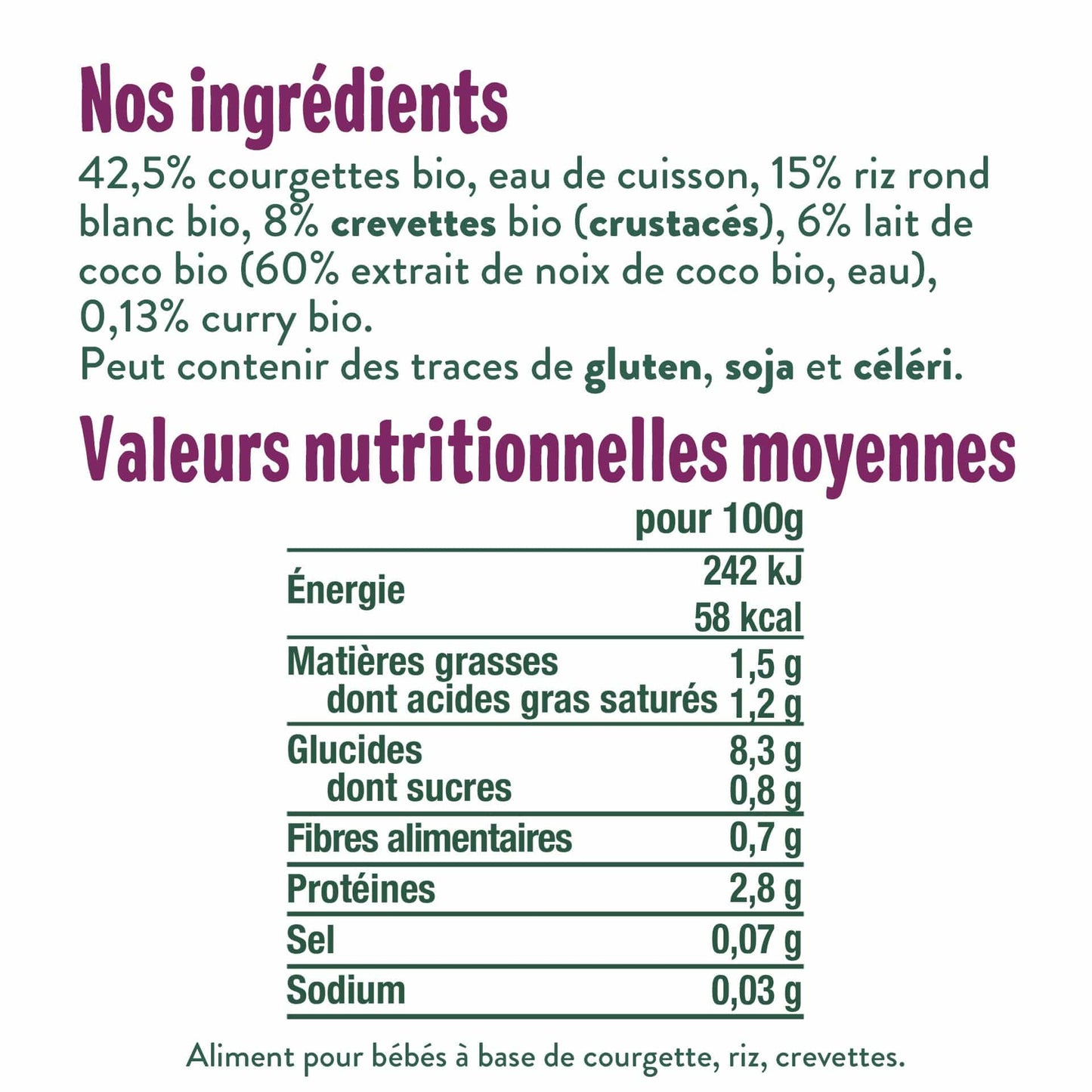 Good Gout Compotée de courgettes, riz, lait de coco, curry et crevette