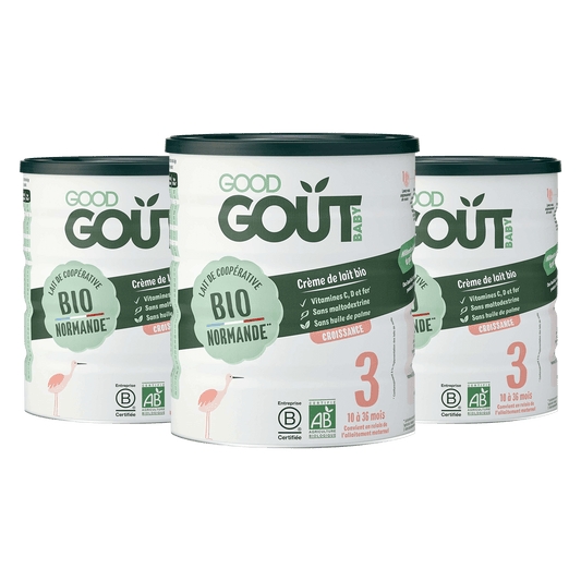 Lot de 3 Lait de croissance Bio dès 10 mois