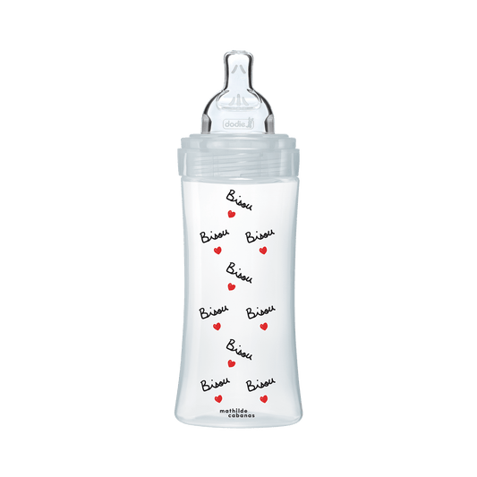 Dodie Biberon anti-colique Tétine Plate Mathilde Cabanas 330ml