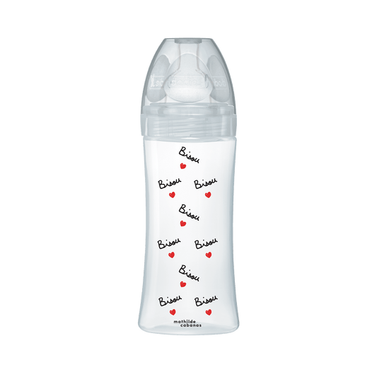 Dodie Biberon anti-colique Tétine Plate Mathilde Cabanas 330ml