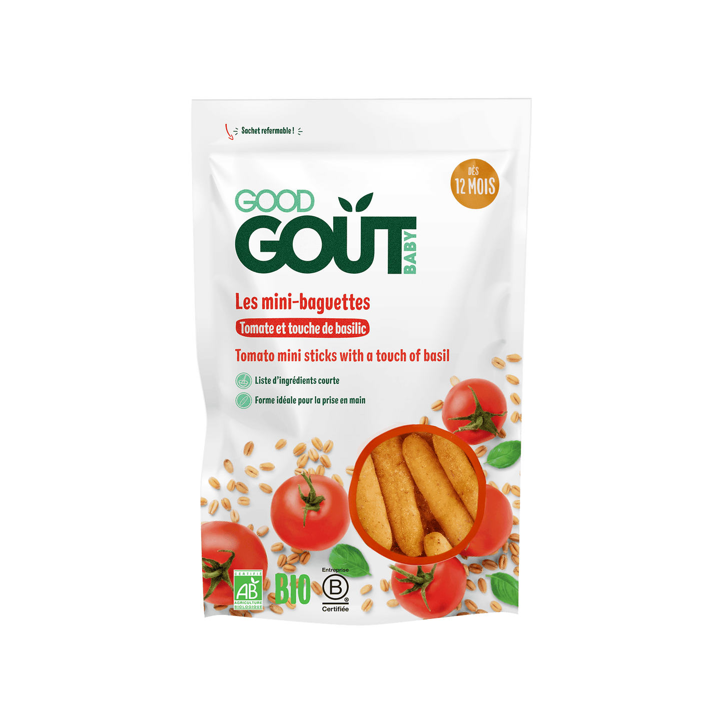 Good Gout Mini-baguettes à la tomate et au basilic