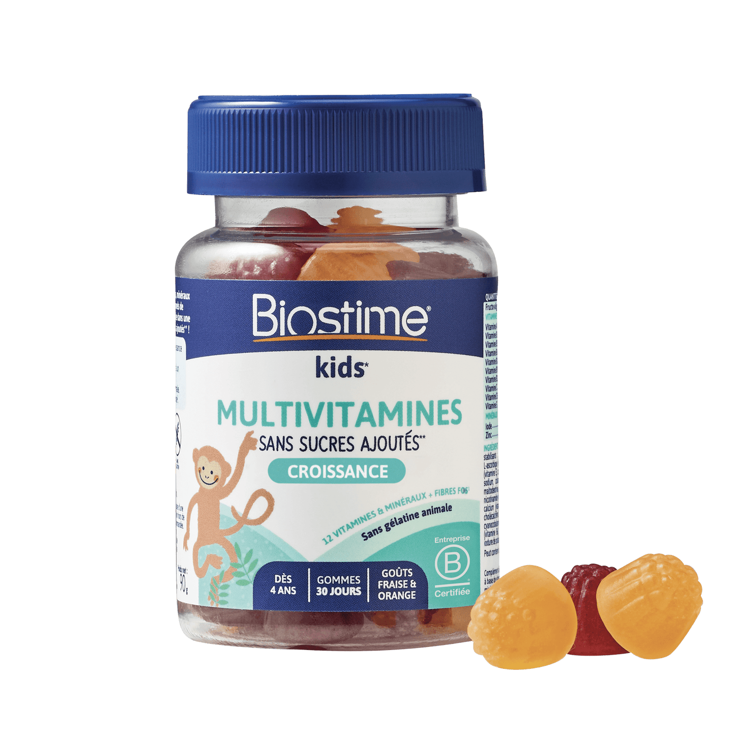 Biostime Gommes Multivitamines dès 4 ans