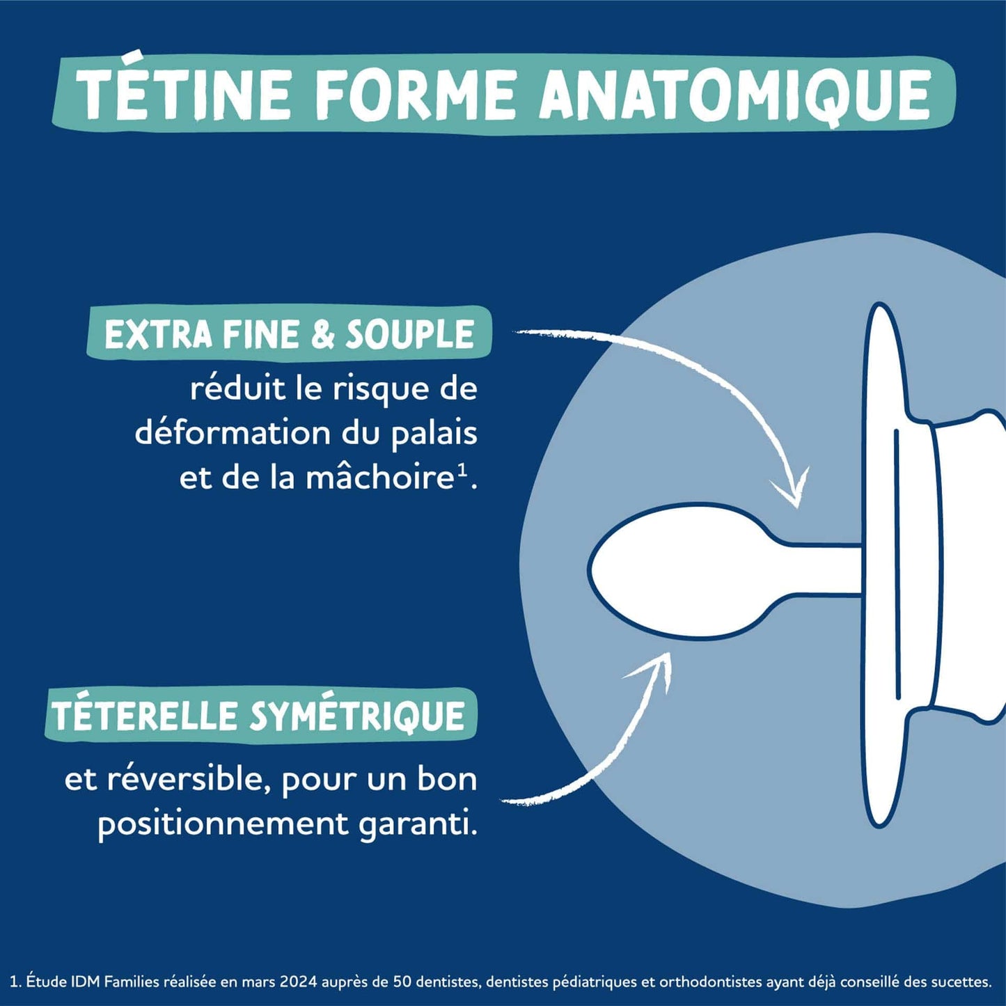 Dodie Lot de 3 sucettes anatomiques Jour/Nuit EXTRA 0-6 mois
