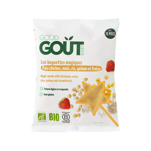 Snack bio bébé Baguettes Magiques Good Goût dès 10 mois au Pois chiches ...