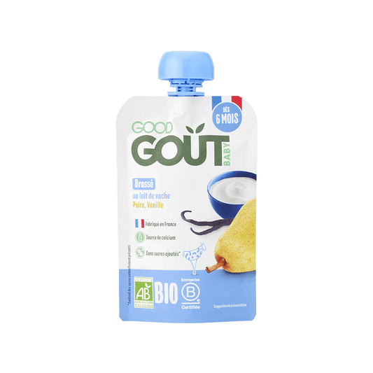 Good Gout Brassé au lait de vache poire vanille 1 x 90gr.