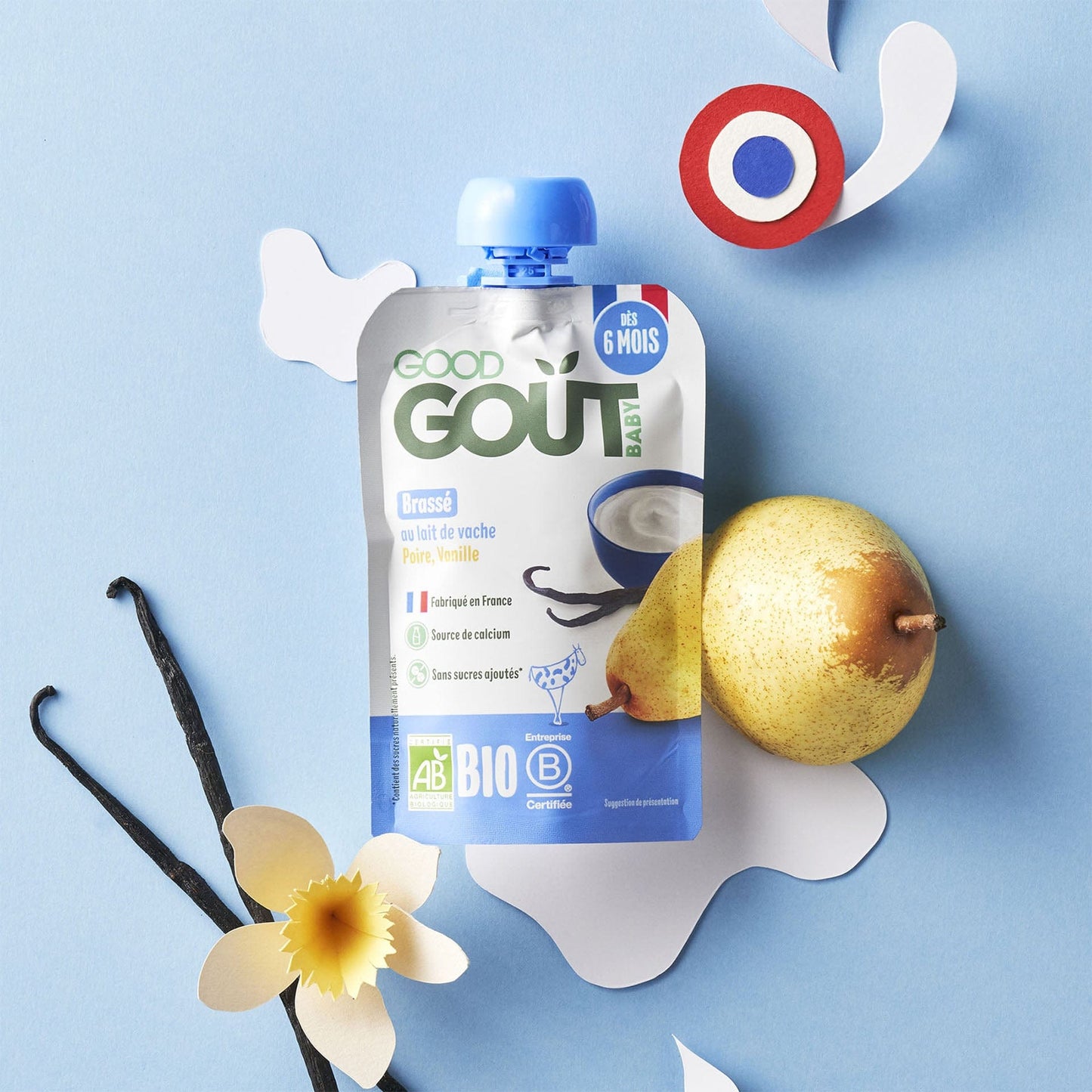 Good Gout Brassé au lait de vache poire vanille
