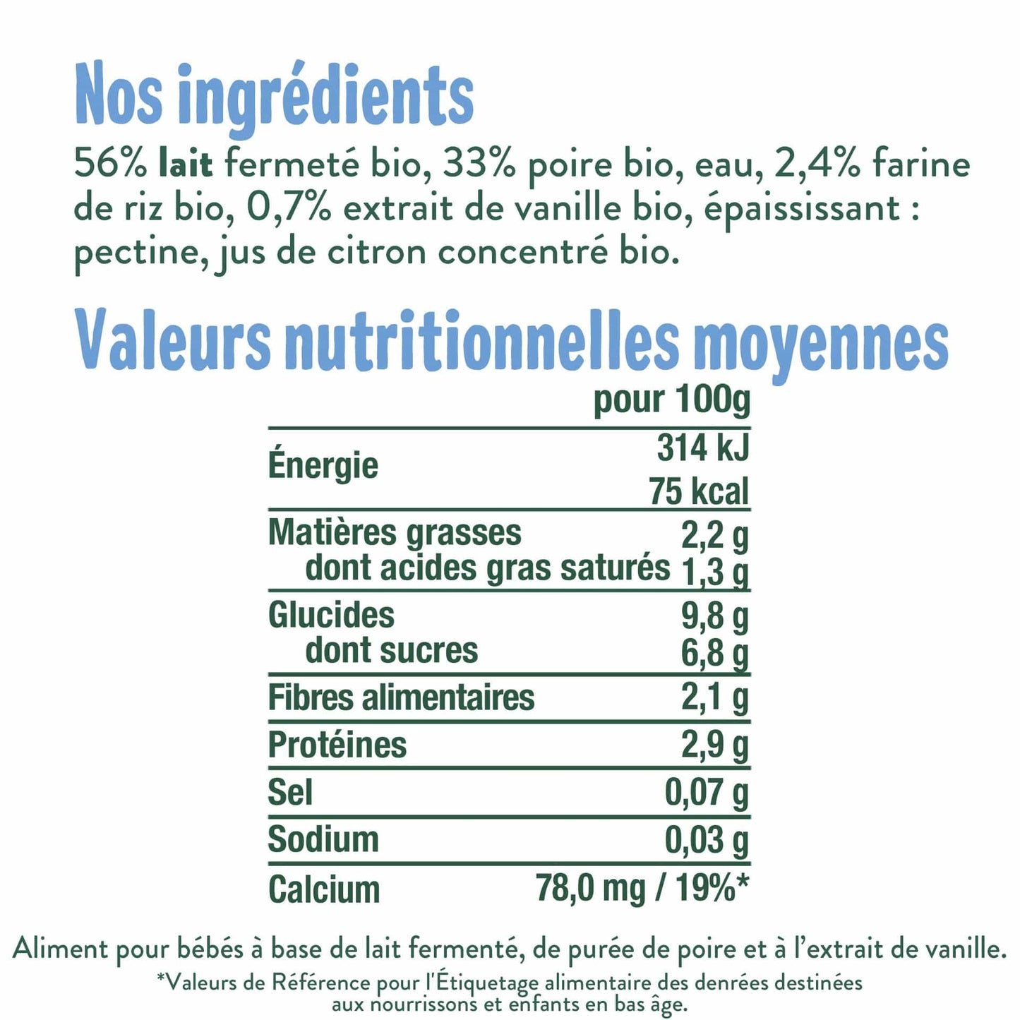 Good Gout Brassé au lait de vache poire vanille