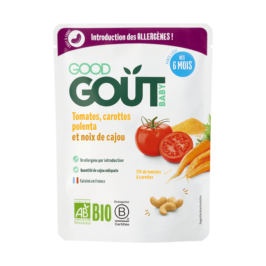 Good Gout Tomates, carottes polenta et noix de cajou
