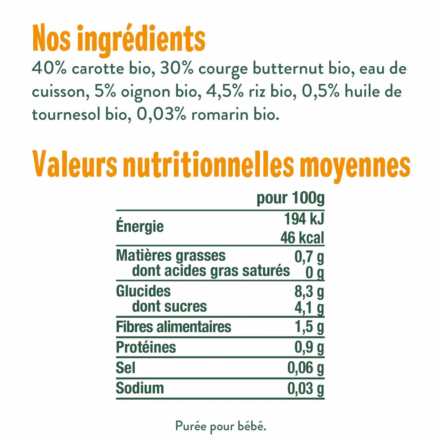 Good Gout Délice de carotte et courge butternut