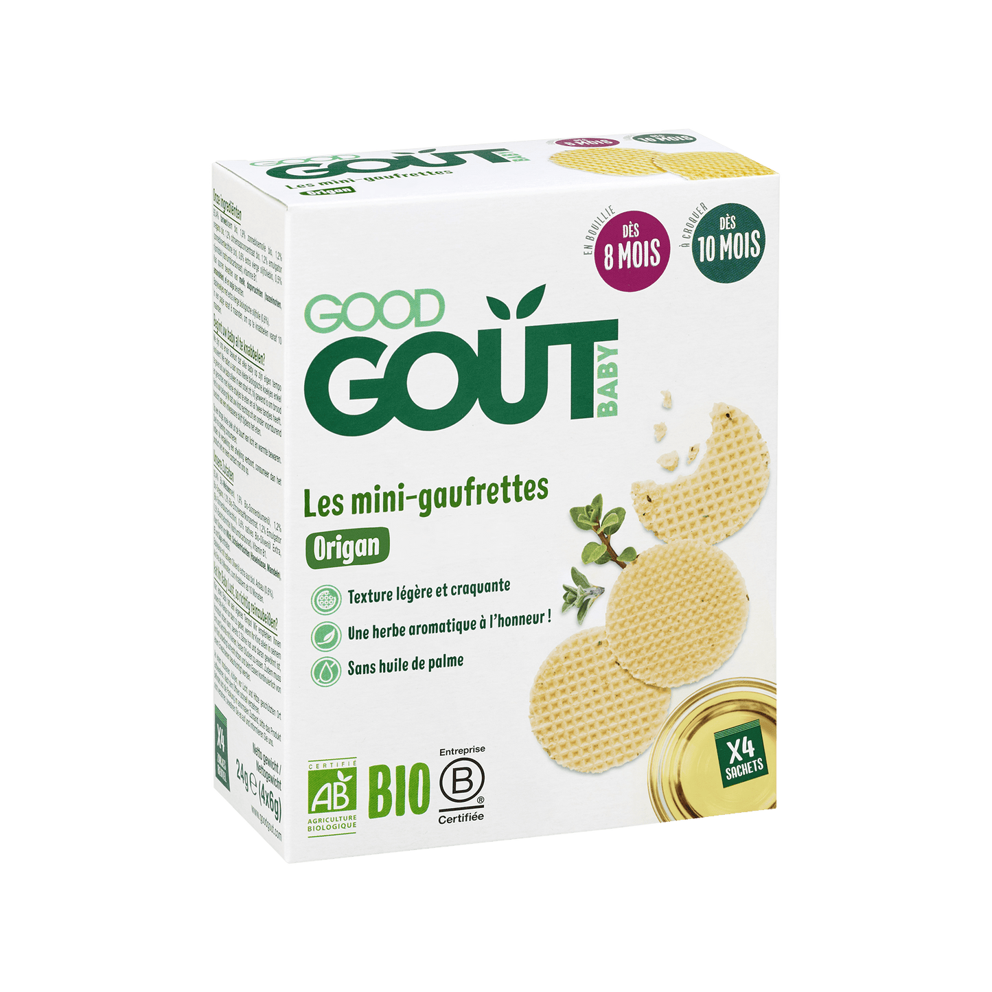 Good Gout Les mini-gaufrettes origan