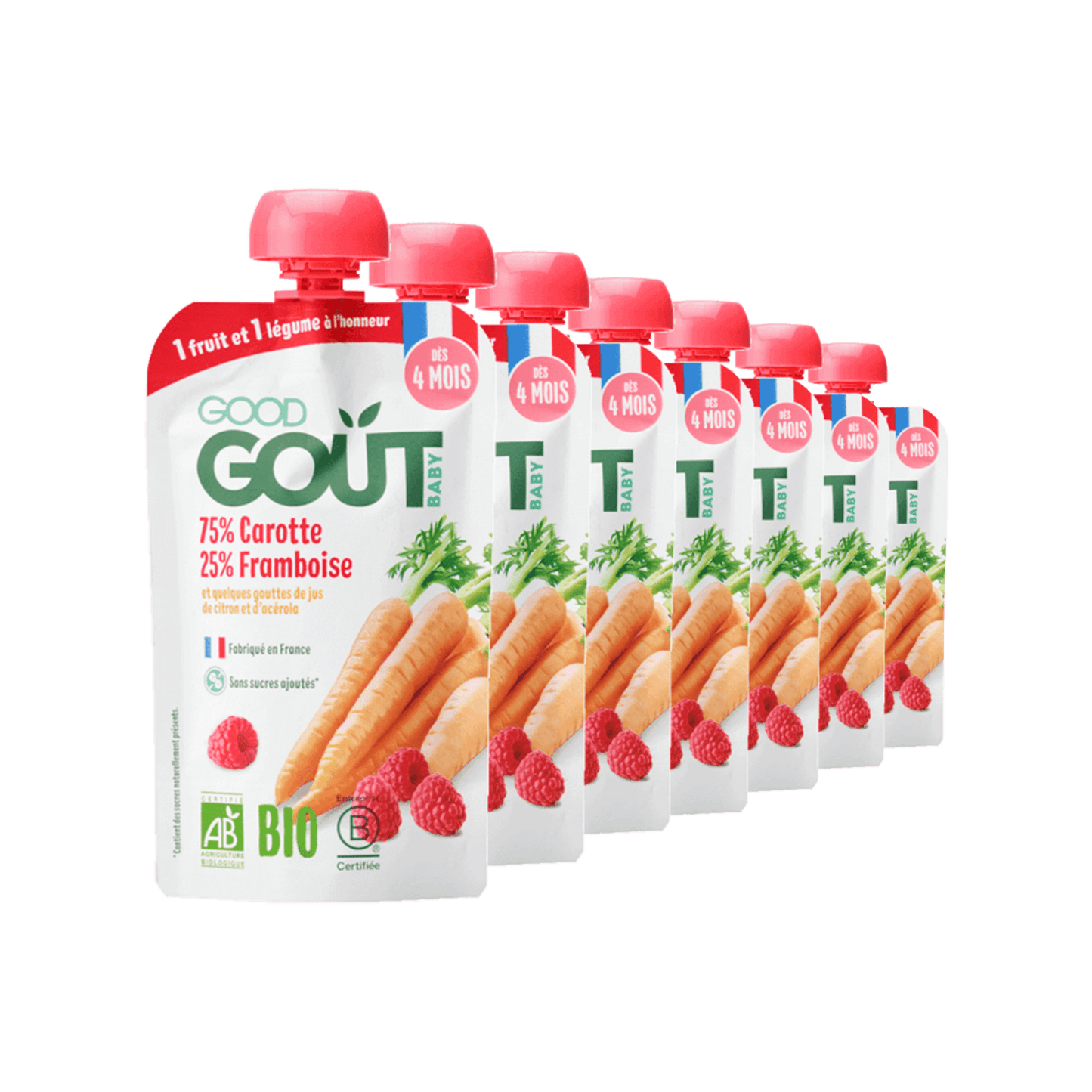 Good Gout Carotte framboise 7 x 120gr.