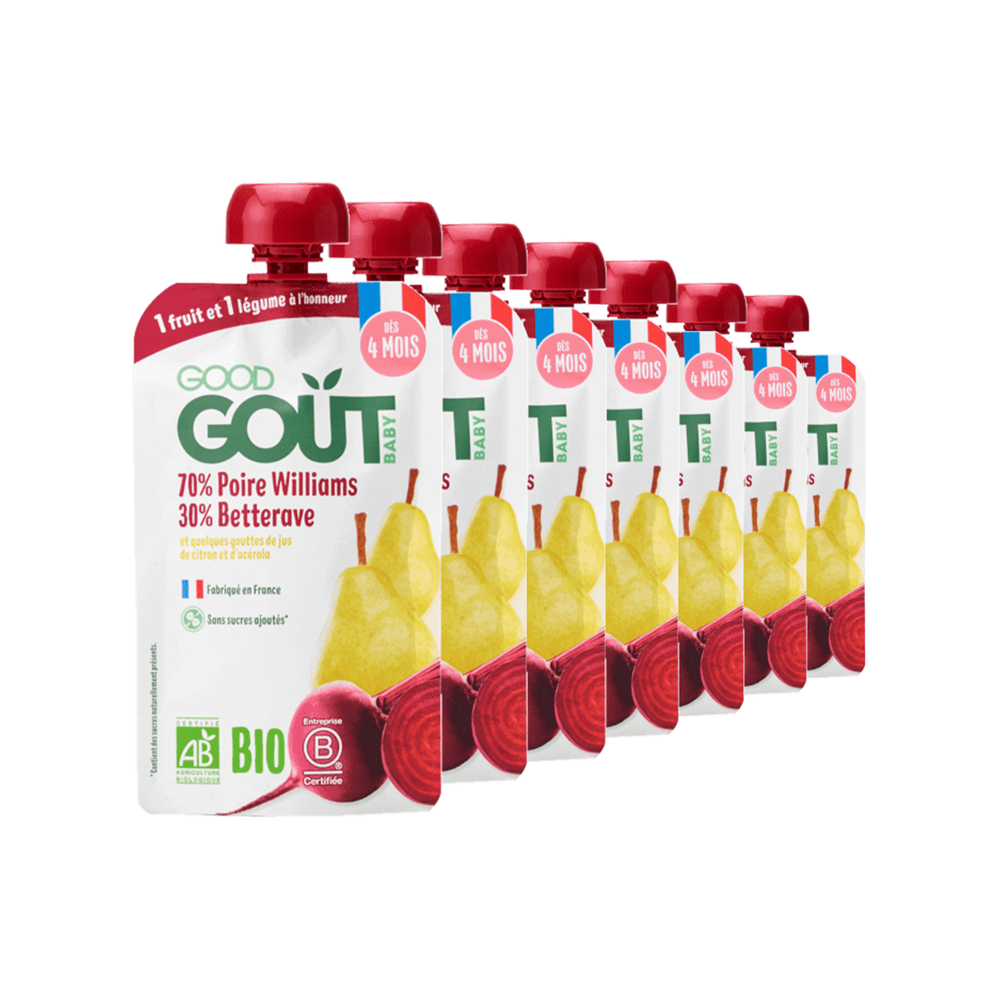 Good Gout Poire Betterave 10 x 120gr.