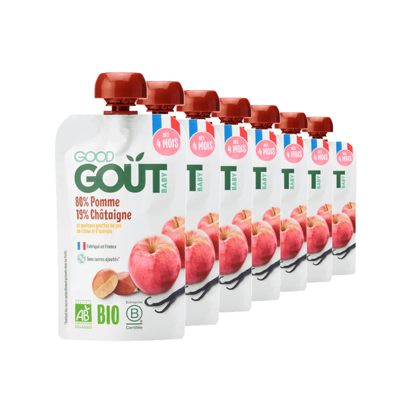 Good Gout Pomme Châtaigne 7 x 120gr.