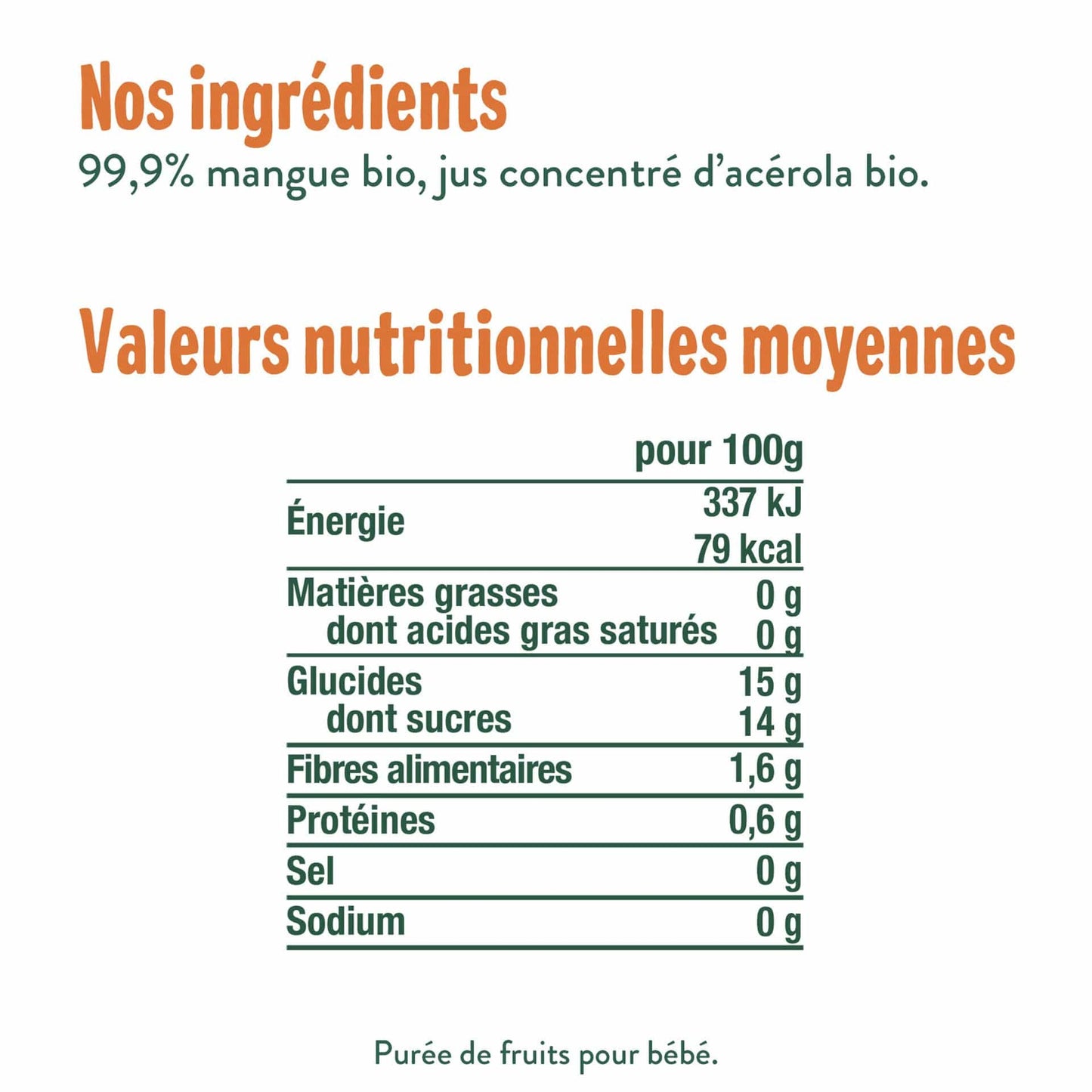 Good Gout Ma semaine gourdes mono-fruit