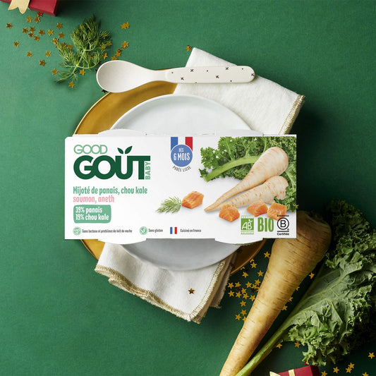 Good Gout Mijoté de panais chou kale et saumon
