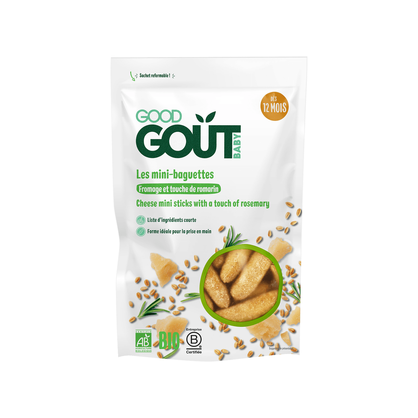 Good Gout Mini-baguettes au fromage et au romarin
